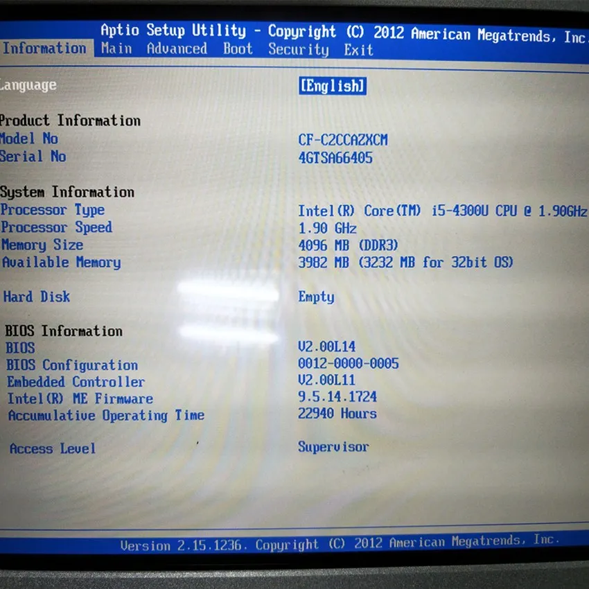 Б/у ноутбук I5 CF C2 4G память + 320G HDD в качестве диагностических инструментов MB SATR C3/C4/C5