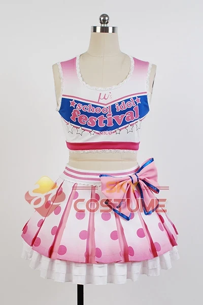 LoveLive! الحب لايف يازاوا نيكو المصفقين تأثيري زي النساء الفتيات الصيف موحدة اللباس هالوين باري نادي مجموعة كاملة
