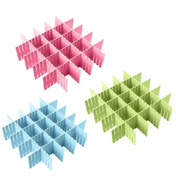 

Plastic Desk Diy Mesh Drawer Divider Board Wardrobe Shelf Storage Organizer for Wallets, Ties, T-Shirts, Bras, Socks, Underwea