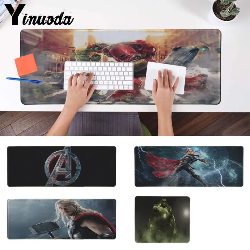 

Yinuoda New Design Avengers Age of Ultron Rubber Mouse Durable Desktop Mousepad Free Shipping Large Mouse Pad Keyboards Mat