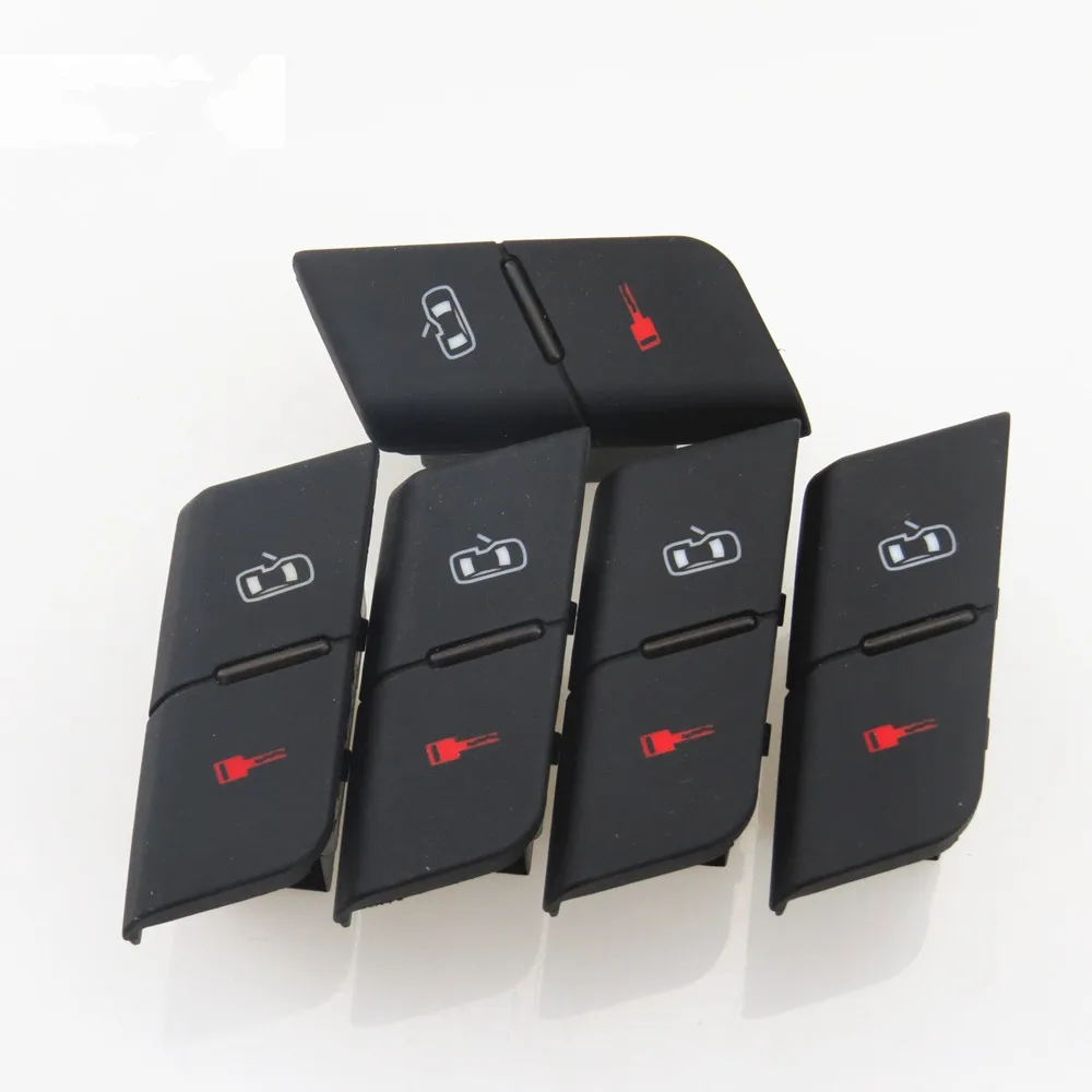 FHAWKEYEQ 5 Pcs Front Central Door Lock Unlock Switch Button For RS4 A4 S4 B6 B7 Seat Exeo 8ED