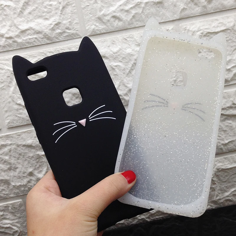 P8 P9 Lite Cat Case for Huawei P9 Lite mini Silicone Phone Cover Y6 pro 2017 Lovely Cats casas 3D Soft Back Mobile Phone Funda (14)