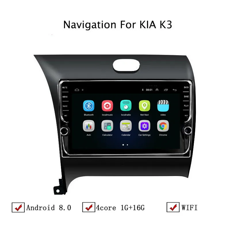 NAVITOPIA 9 дюймов автомобильный мультимедийный плеер Andriod 8 1 gps навигация для Kia K3 2013