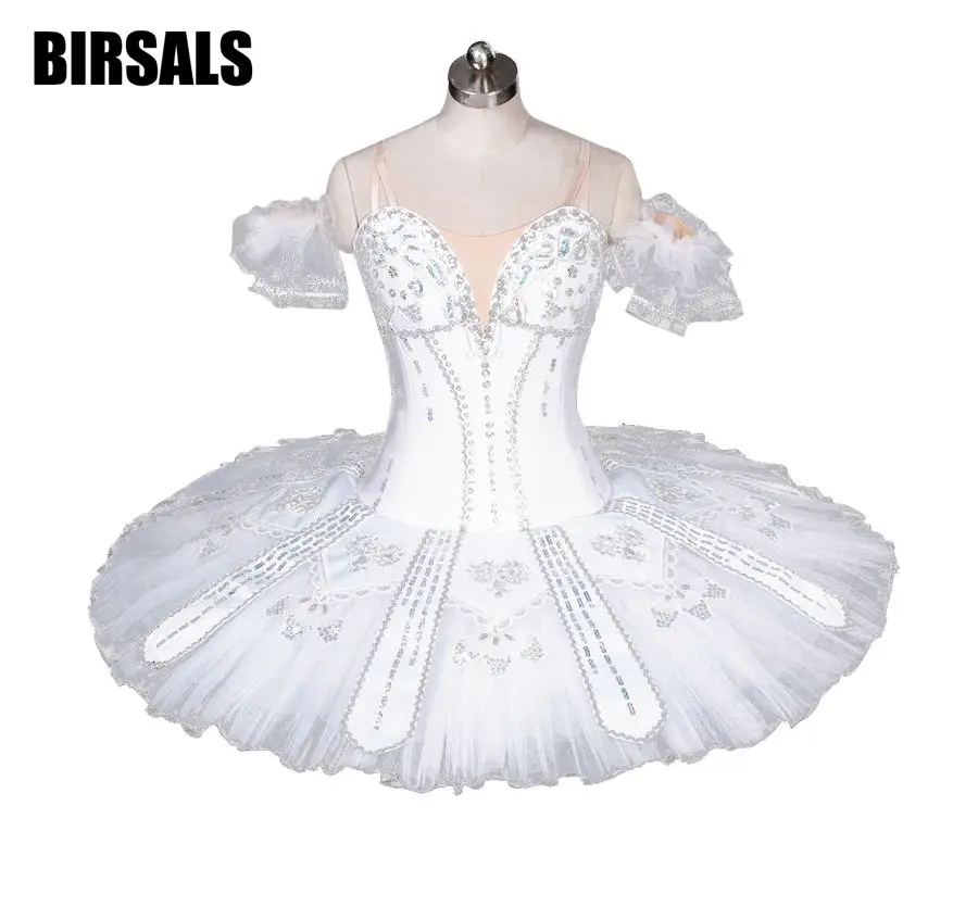 Performing Arts White Swan Sugar Plum Fairy Comepetiton Professional Tutu Ballerina Costume For Stage TutuBT9037