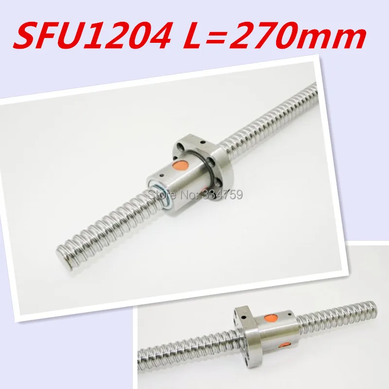 sfu1204 L200mm CNC SFU 1204 Anti Backlash Ball screw with Single ballnut 