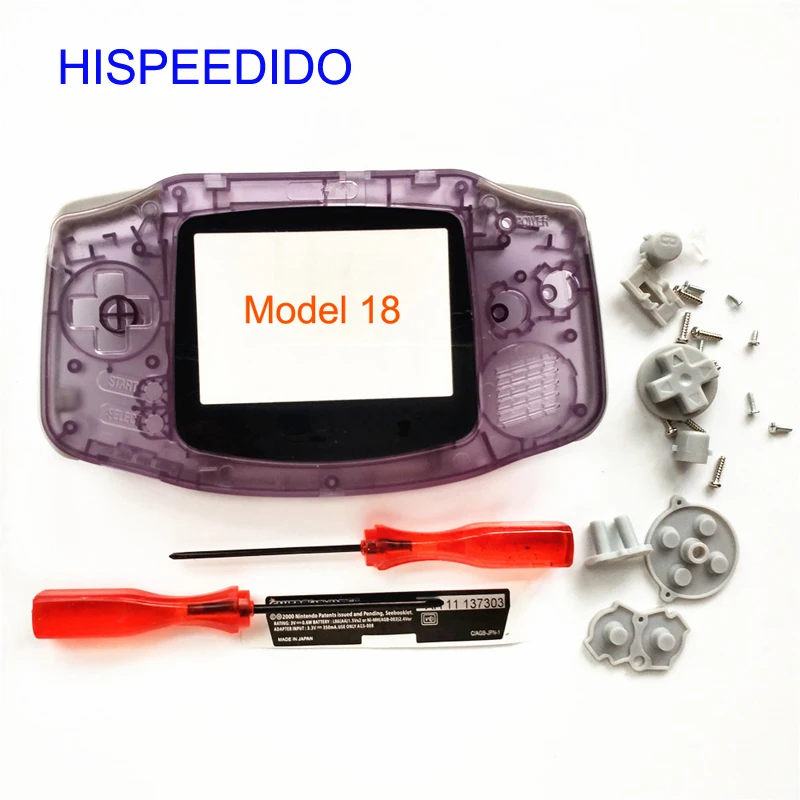 HISPEEDIDO 19 цветов корпус оболочки пакет для Nintendo Gameboy Advance консоли чехол Ремонт Часть для GBA с кнопочные подкладки