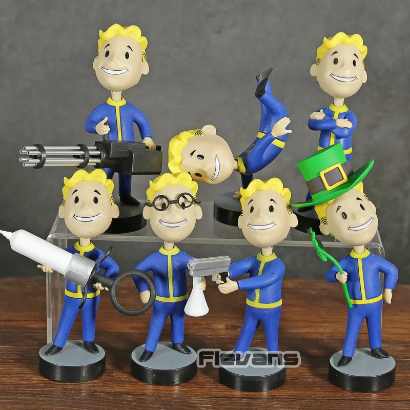 Коллекционная фигурка из ПВХ Fallout 4 Vault Boy с поплавковой головой Игрушечная модель