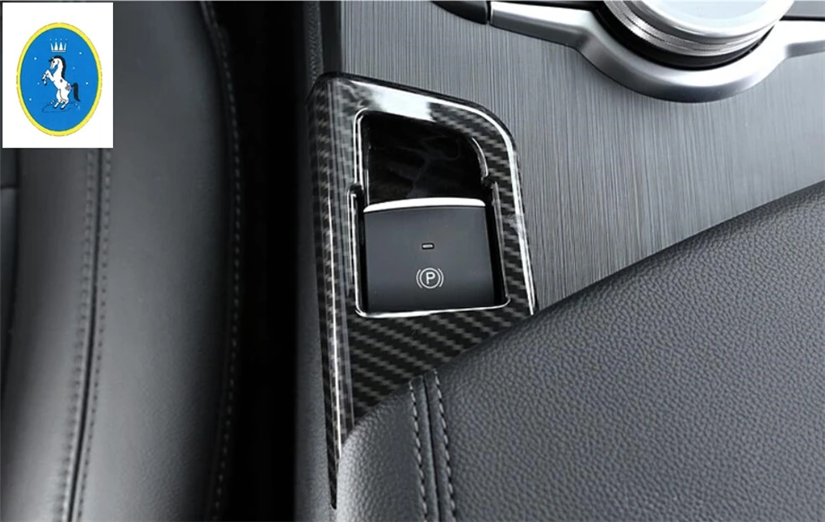 

Yimaautotrims Auto Accessory Electrical Park Handbrake Hand Brake Cover Trim Fit For Alfa Romeo Giulia 2016 2017 2018 2019 ABS