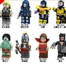 80 шт. строительные блоки PG8122 Valkyrie Taskmaster танос Халк Женщина-кошка супергерой конструктор StarWars Куклы Дети DIY игрушки