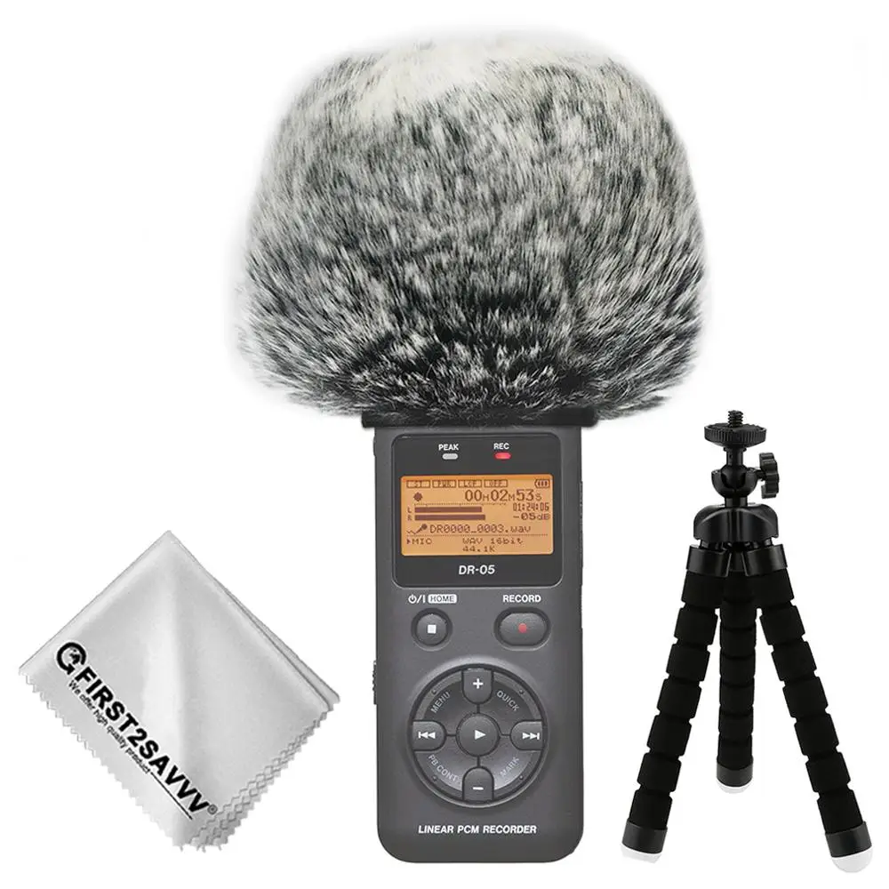 Уличный портативный цифровой микрофон пушистый ветряная муфта для Tascam DR 07 DR07 DR05 05