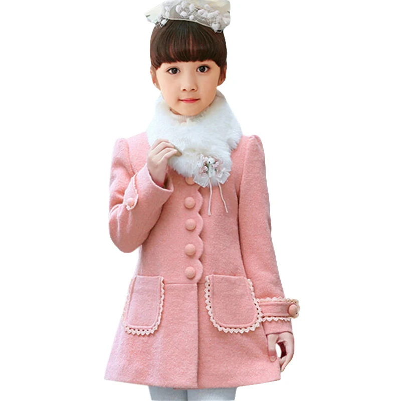 Baby Girls Jacket 2018 Autumn Winter Jackets For Girls Wool Coat Kids Warm Outerwear Coats For Girls Clothes Children Jacket цена Baby Girls Jacket 2018 Autumn Winter Jackets For Girls Wool Coat Kids Warm Outerwear Coats For Girls Clothes Children Jacket цены онлайн