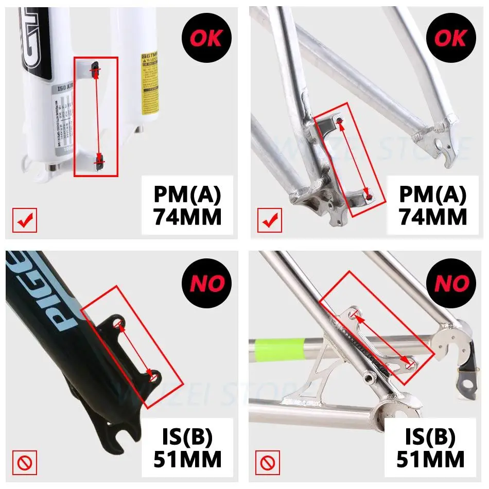 Адаптер дискового тормоза Shimano, передний, SM MA F203P/P,(PM суппорт к PM вилка) 203 мм