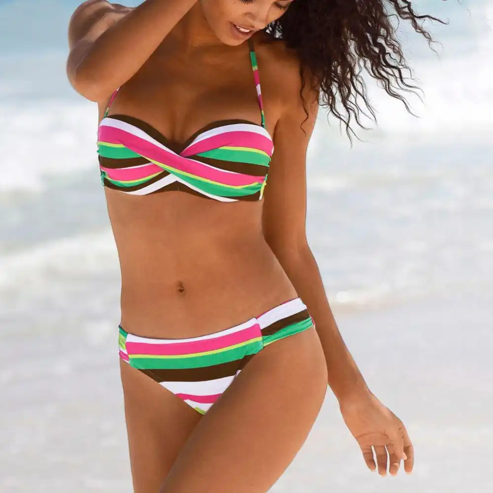 push up bandeau bikini top