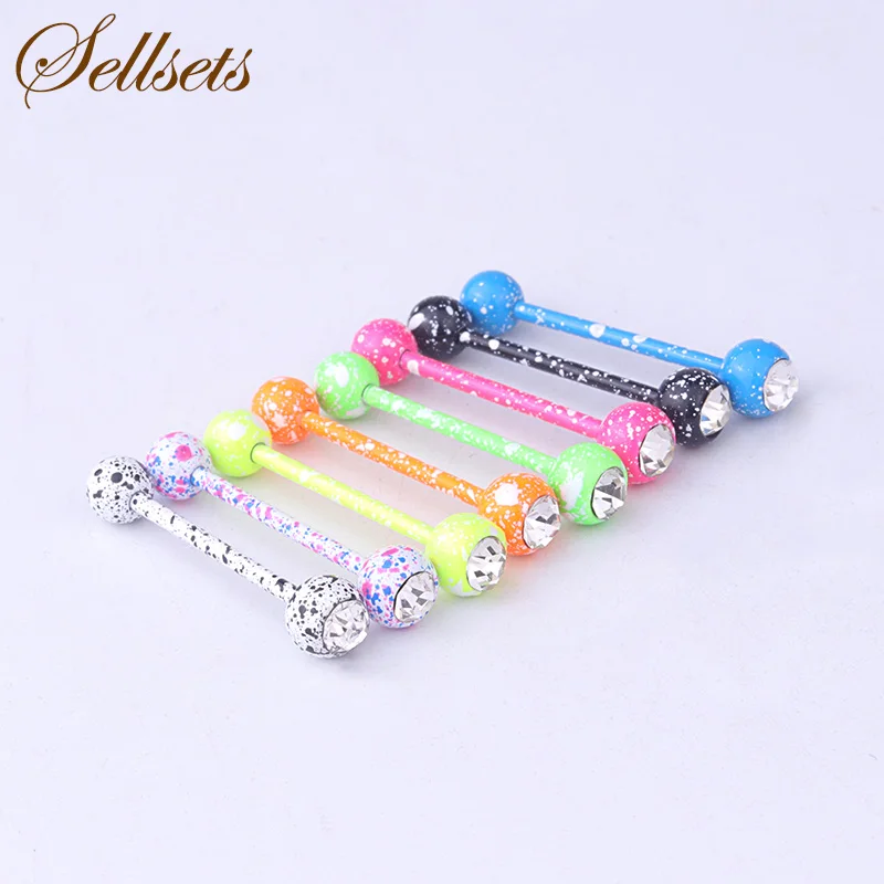 Sellsets 8pcs Multicolor Stainless Steel Crystal Rhinestone Tongue Piercing Helix Straight Barbell Nipple Tragus Tongue Rings
Sellsets 8pcs Multicolor Stainless Steel Crystal Rhinestone Tongue Piercing Helix Straight Barbell Nipple Tragus Tongue Rings