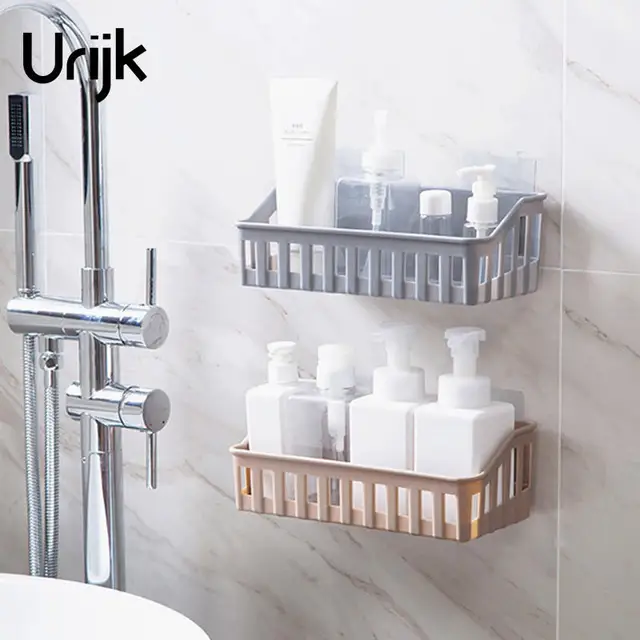 Urijk 1pc Wall Mounted Bathroom Storage Shelf Jewlery Bo Makeup Urijk 1pc Wall Mounted Bathroom Storage Shelf Jewlery Bo Makeup Orgaznier Cosmetic Case Rack Home