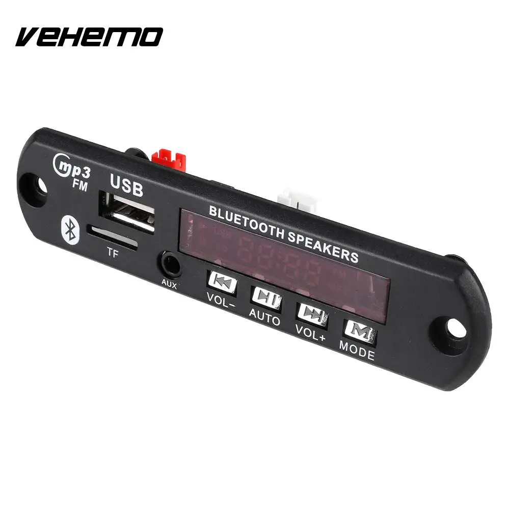 

DC 12V Car Auto LED USB AUX Bluetooth MP3 Decode Board HiFi Amplifier Remote