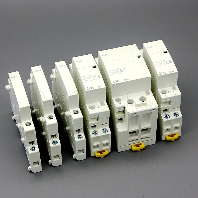 Контактор переменного тока 1P 25A 220V 50HZ Din rail бытовой ac Контактор В соответствии с стандартом 16A 20A 25A 32A 40A 63A 100A