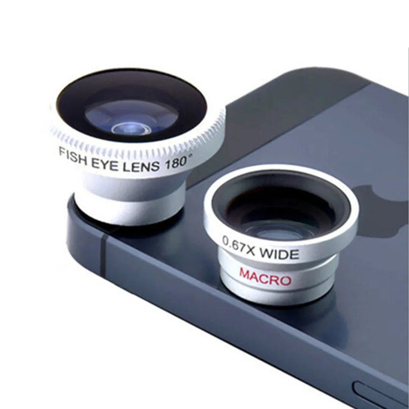 

Universal 180 degrees Fish eye camera Lenses for iphone 5s fisheye wide angle macro lens for xiaomi mi5 huawei P8 Mobile phone