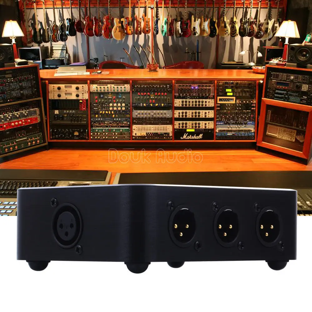 US $55.99 1 In 6 Out XLR Horizontal Parallel Distributor Audio SplitterSwitcher Allocator