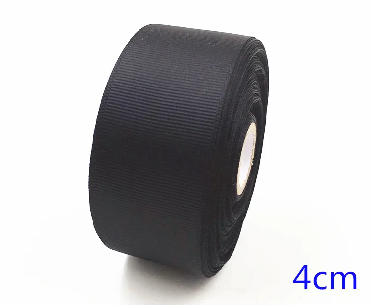 

(5 yard/lot) 40mm 4cm black Grosgrain Ribbon Wholesale gift wrap Christmas decoration ribbons G067039
