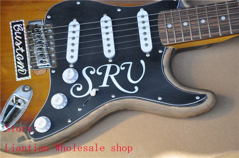 Винтажный стиль custom shop Ограниченная серия Masterbuilt srv stevie ray vaughan tribute электрогитара-189-5