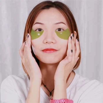 

Green Tea Eye Mask Patch Hydrating Anti-Drying Firming Skin Remove Dark Circle Plant Extract Gel Eye Mask