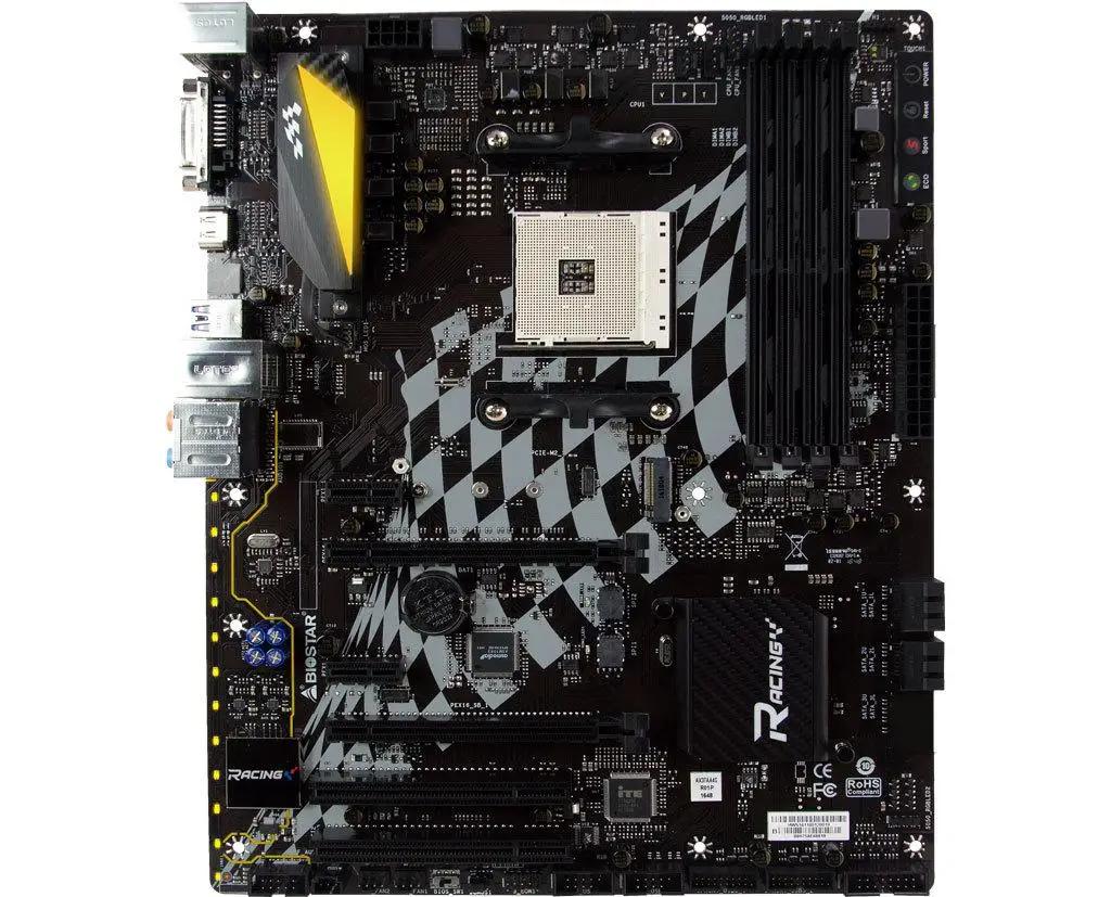 BIOSTAR оригинальный совет B350GT5 AM4 B350 DDR4 материнская плата ATX|Материнские платы| |