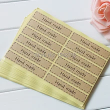 DIY подарок ручной работы самоклеющиеся уплотнения Стикеры S, Винтаж коричневый крафт-бумага украшения упаковка печать Стикеры S, ручной работы Стикеры