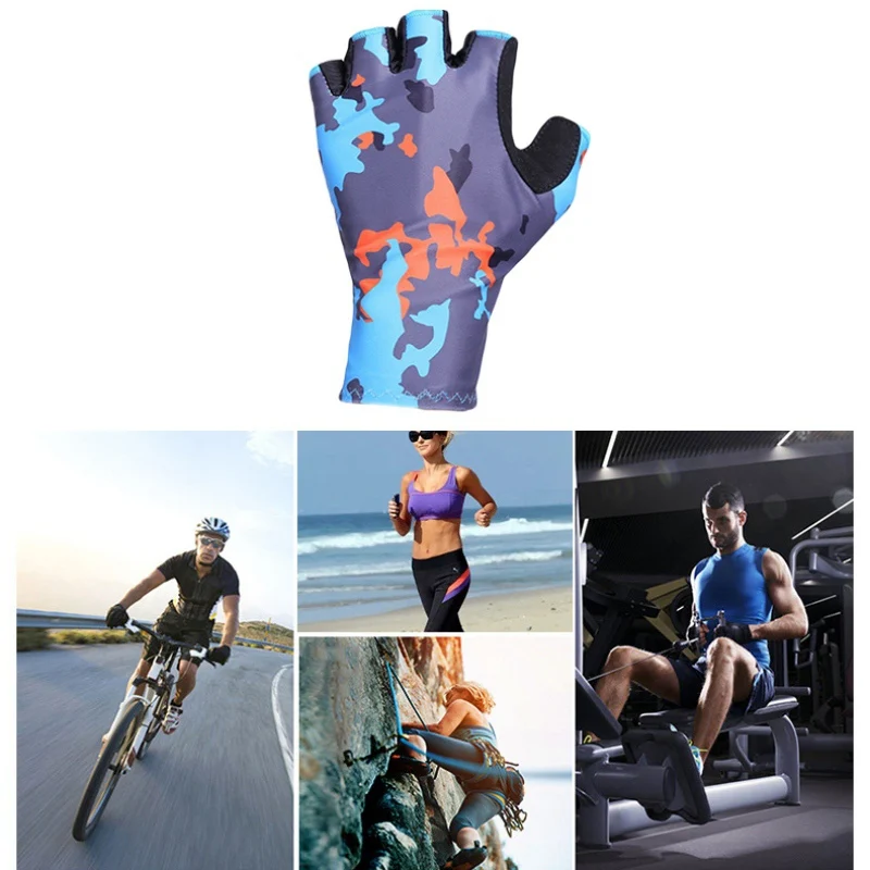 Велосипедные перчатки без пальцев велосипедные перчатки высокие эластичные Нескользящие амортизирующие фитнес-толстые мягкие