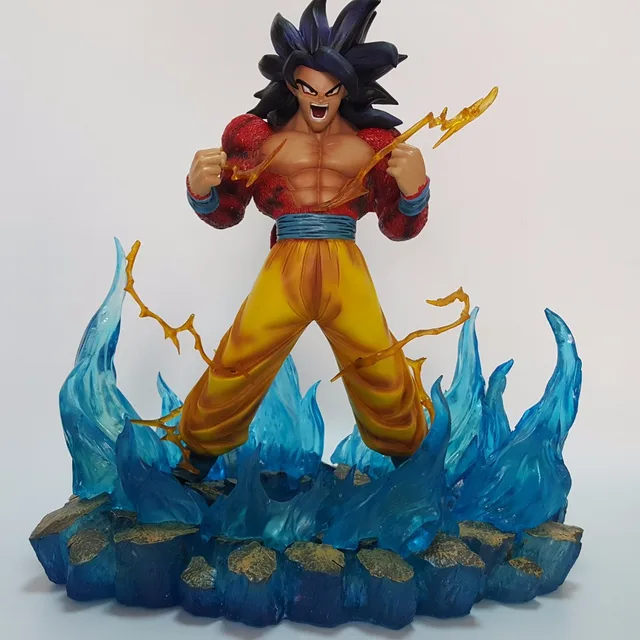 Dragon Ball Z figuras de acción Son Goku Super Saiyan 4 resina 330 MM