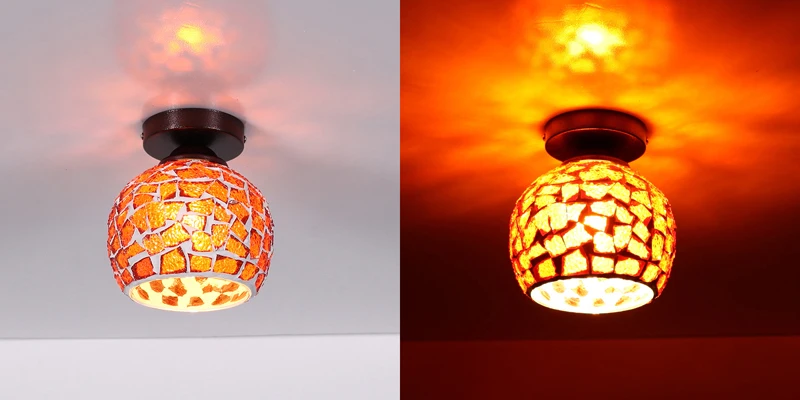 Artpad Ретро турецкие мозаичные светильники витражные стеклянные бра светодиодный потолочный светильник для гостиной спальни столовой E27