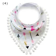 Детский Слюнявчик с принтом для новорожденных девочек и мальчиков из хлопка, Детские аксессуары для кормления младенцев B0631