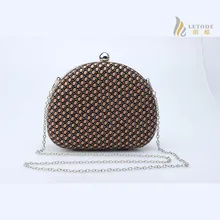В Горошек женские свадебные Кошелек сцепления женские вечерние сумки модные Брендовая Дизайнерская обувь Высокое качество сумки мешок основной Femme De MARQUE 8240