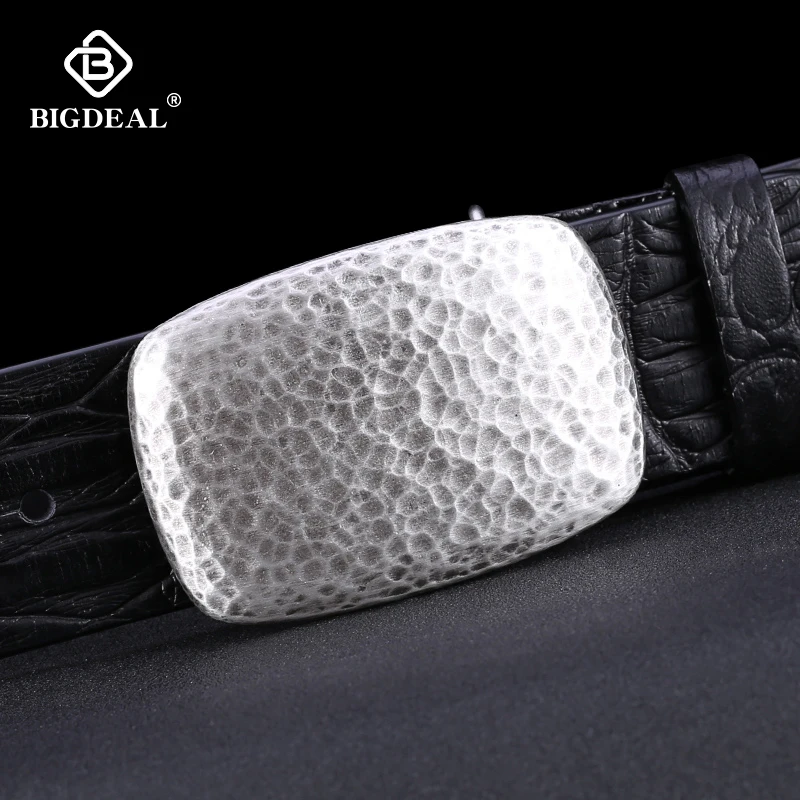 

Top Layer Leather Cowhide Belt Fashion Technology Men Belt Imported Alloy Buckle Strap Wide Cinto Masculino Luxury Cummerbund