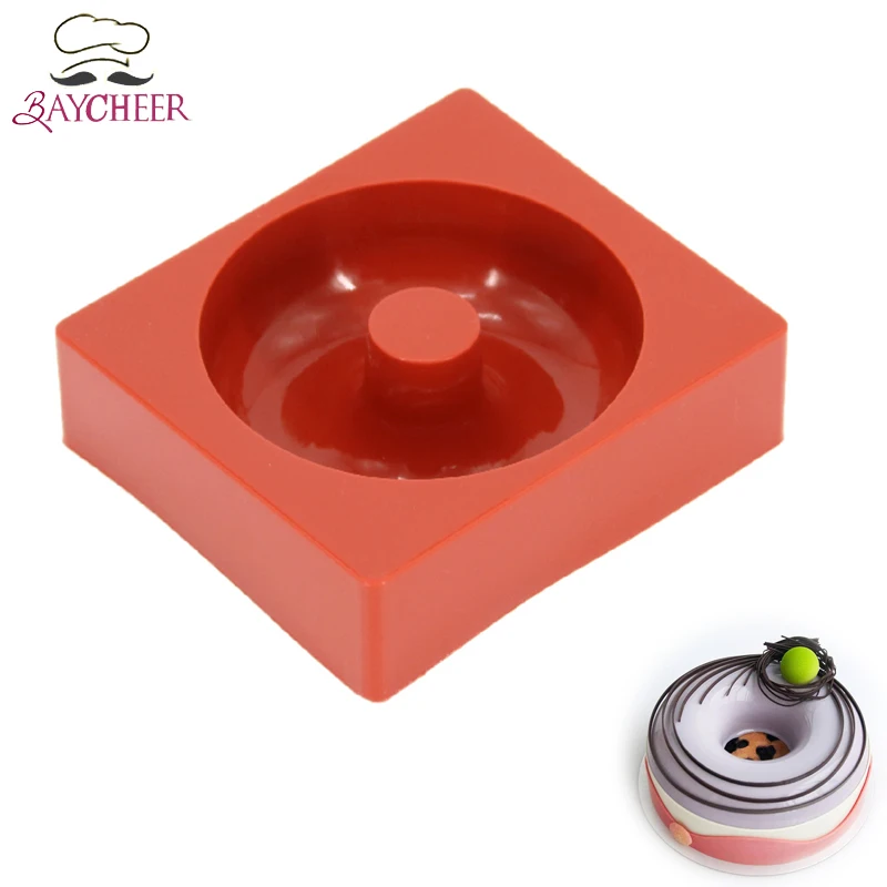 

Baycheer Silicone Cake Mold Donuts Hollow Savarin Dessert Mousse Baking Pan