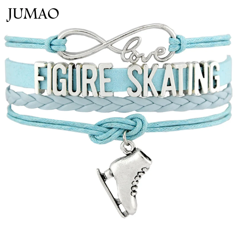 

Infinity Love Skate Figure Skating Shoes Flip Axel Salghow Toe Loop Jump Bracelets & Bangles For Women Men Gift Drop Shipping