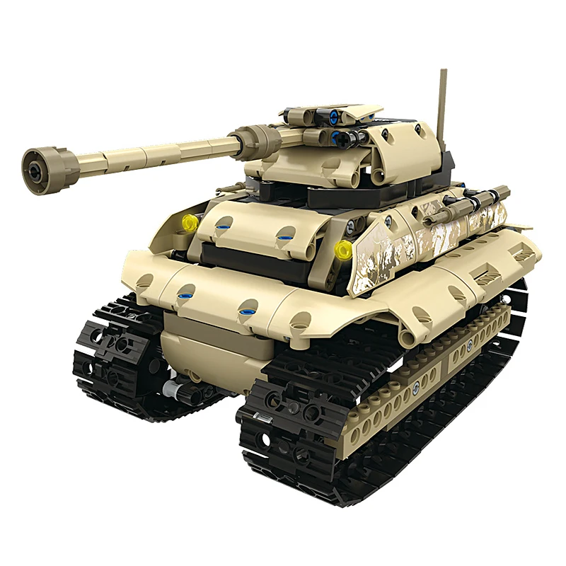 Remote Control Smart Tank Car Children's Educational DIY Building Blocks Toy Combination for Children's Gifts