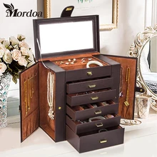 2017 Mordoa High-end Home Decoration Jewelry Display Box Storage Box Princess Ring Necklace Bracelet Box Size