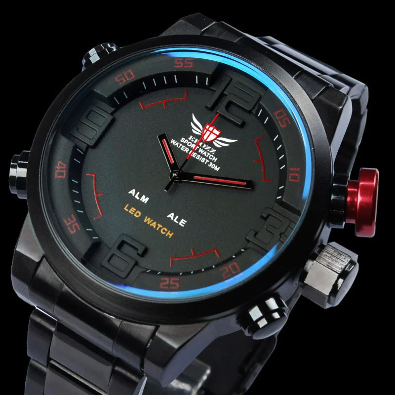 man sports watch