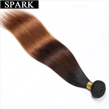 Spark 1B 4 30 1B 4 27 Ombre Brazilian Straight Hair 1 3 4PCS Remy Hair