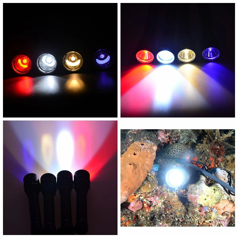 [Free ship]Diving flashlight 18650 LED L2 Underwater light XM-L T6 Waterproof 18650 Flash light Lamp Torch free shipping
