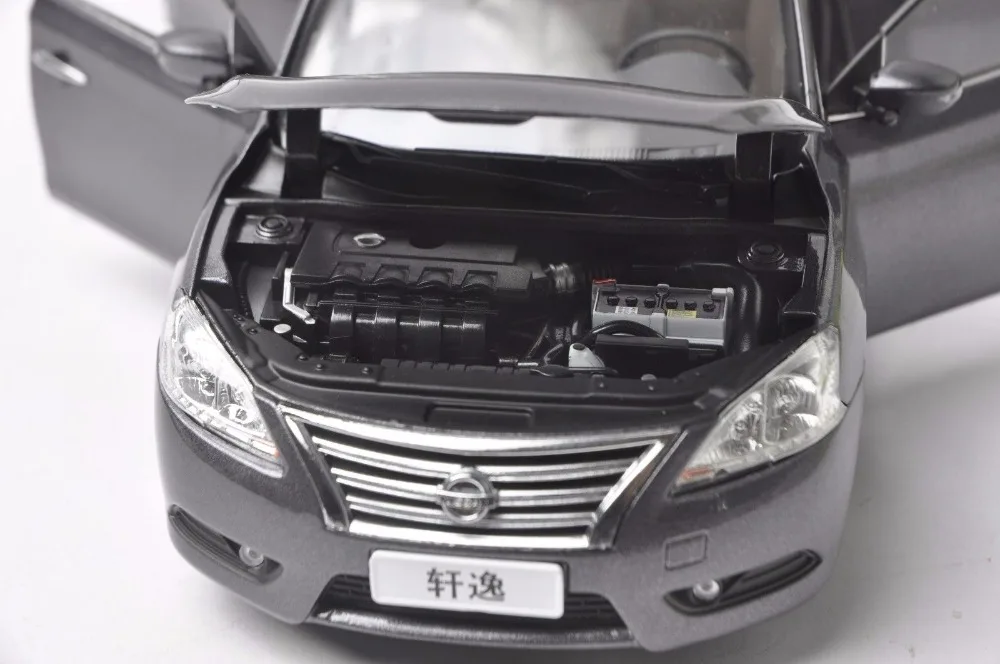 1:18 литья под давлением модель для Nissan Sylphy серый сплав игрушка автомобиль миниатюрная коллекция подарки Sentra