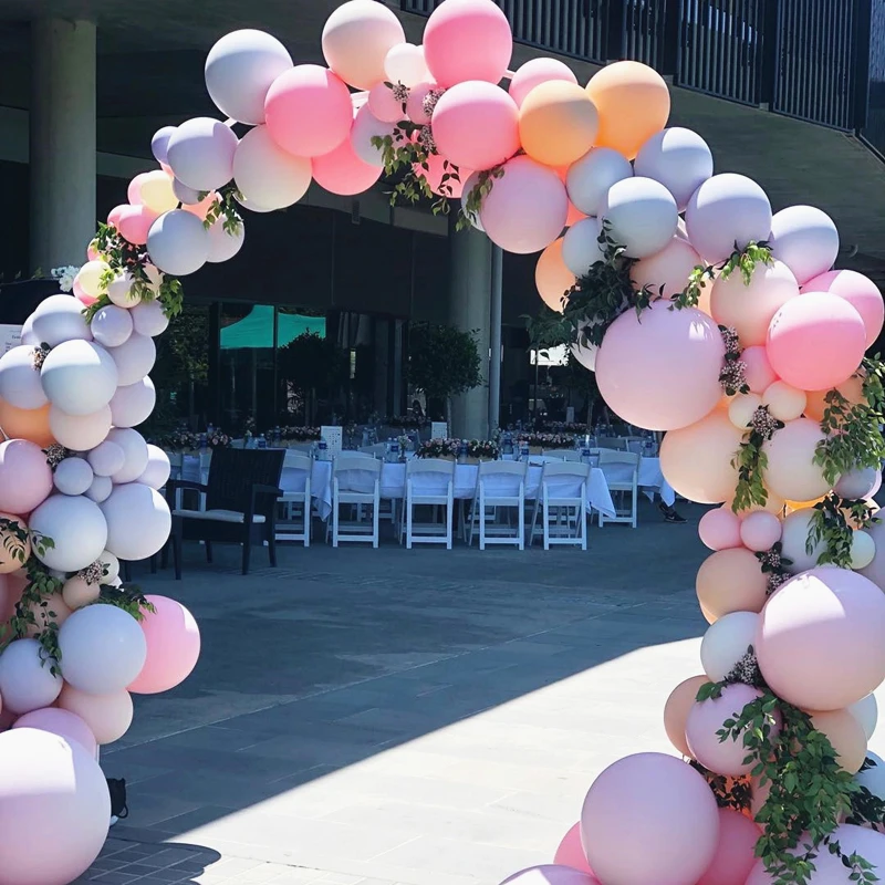 JAROWN New Wrought Iron Balloon Arch T Stage Decoration Wedding Flower Arrangement Decoration Round Ring Activity Party Decor (20)