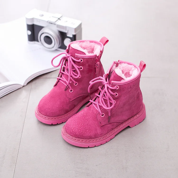 

2019 New Kids Boots Shoes Fashion Mirror Bright PU Leather Waterproof Children Martin Boots Ankle Rubber Boots For Boy Girl