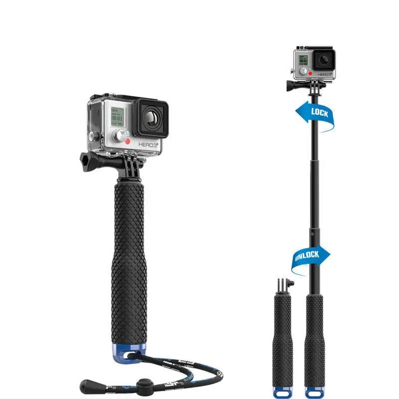 GoPro Aluminum selfie Stick Extendable Pole Telescoping Handheld