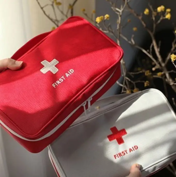 

Portable Household First Aid Bag Camping Equipment Firstaid Gear Tool Medicine Bag Emergency Survival Gear Handbag Storage Case