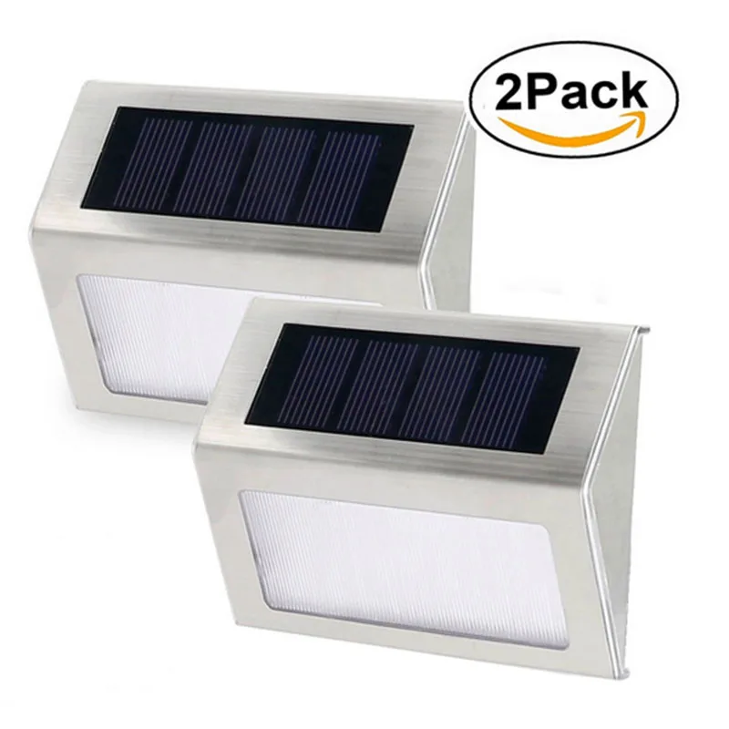 

1/2/4/8 pack Waterproof 3Led Solar Lamp for Garden Christmas Decor Solar Step Stair Lights Focos Exterior Wall Lamps night light
