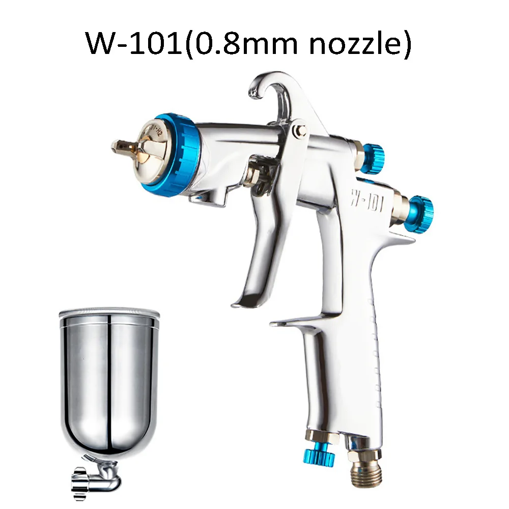 

400cc Cup SPRAY GUN W-101 Rir Spray Gun Hand Manual Spray Gun 1.0/1.3/1.5/1.8mm High Quality W101 SPRAYER Air Spray Gun