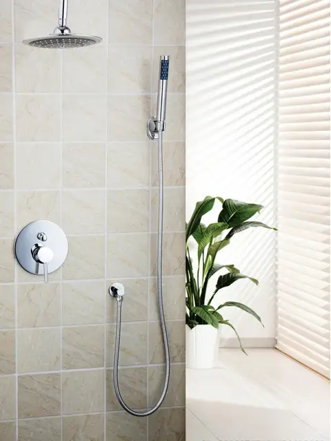 Us 91 15 Bathroom Chrome 8 Abs Shower Head Brass Valve Hand Spray Hook Hose Bathtub Basin Sink Set Torneira Tap Mixer Faucet In