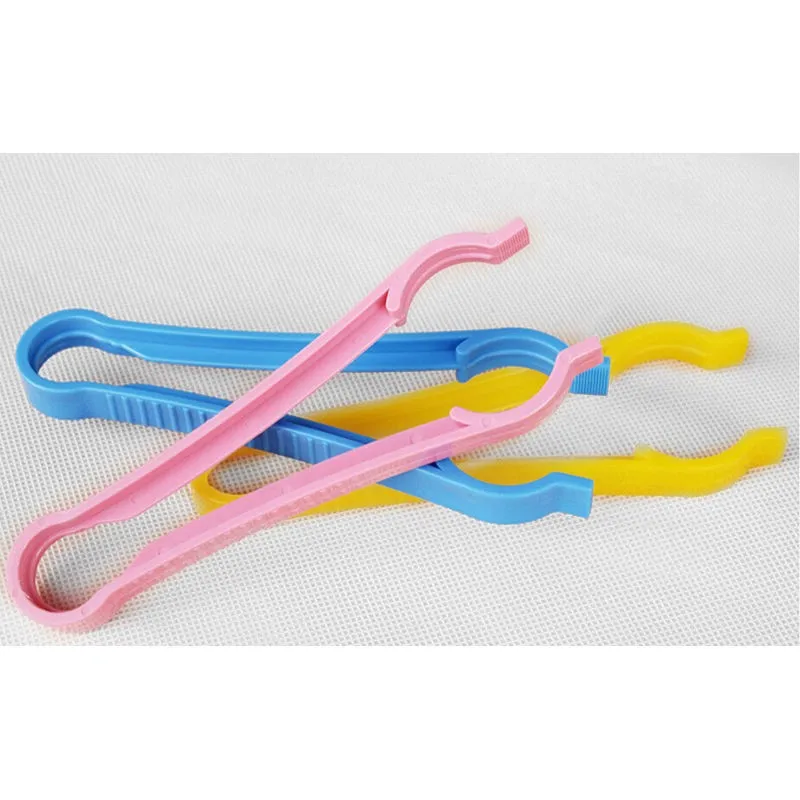 New 18cm Colorful Baby Bottle Tongs Feeder Feeding Milk Bottle Clamp Skid Bottle Clips Anti-slip Sterilized Forceps Color Random